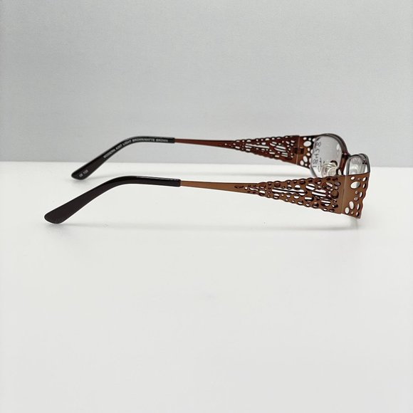Modern Art Eyeglasses Eye Glasses Frames A307 Brown 50-18-135 - Picture 2 of 6